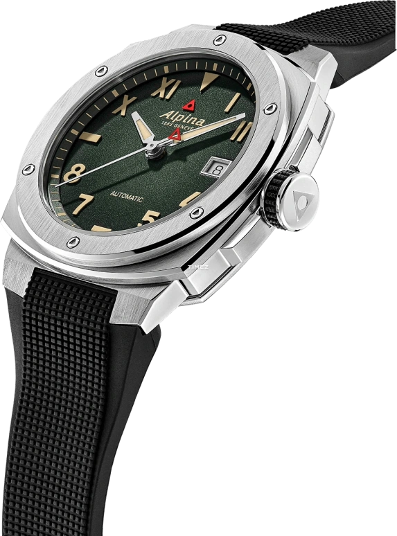 Alpina,ALPINER 41x42.50mm,41x42.50mm,Stainless Steel,Green,Automatic,Day,In-house Caliber,AL,AL-525GRG3AE6