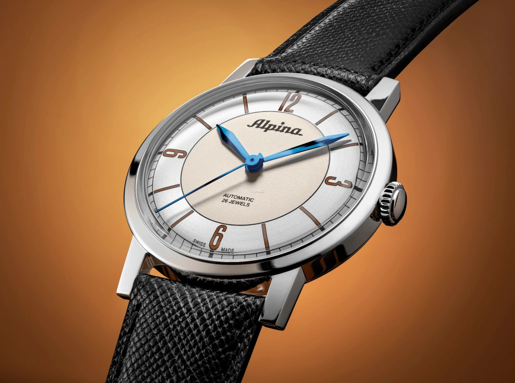Alpina,HERITAGE 38mm,38mm,Stainless Steel,Silver,Cream,Automatic,38hours,In-house Caliber,AL,AL-520SBG3SH6