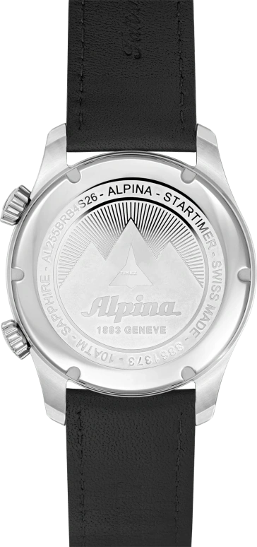 Alpina,STARTIMER 41mm,41mm,Stainless Steel,Black,Quartz,Day,World Time,AL,AL-255BRB4S26