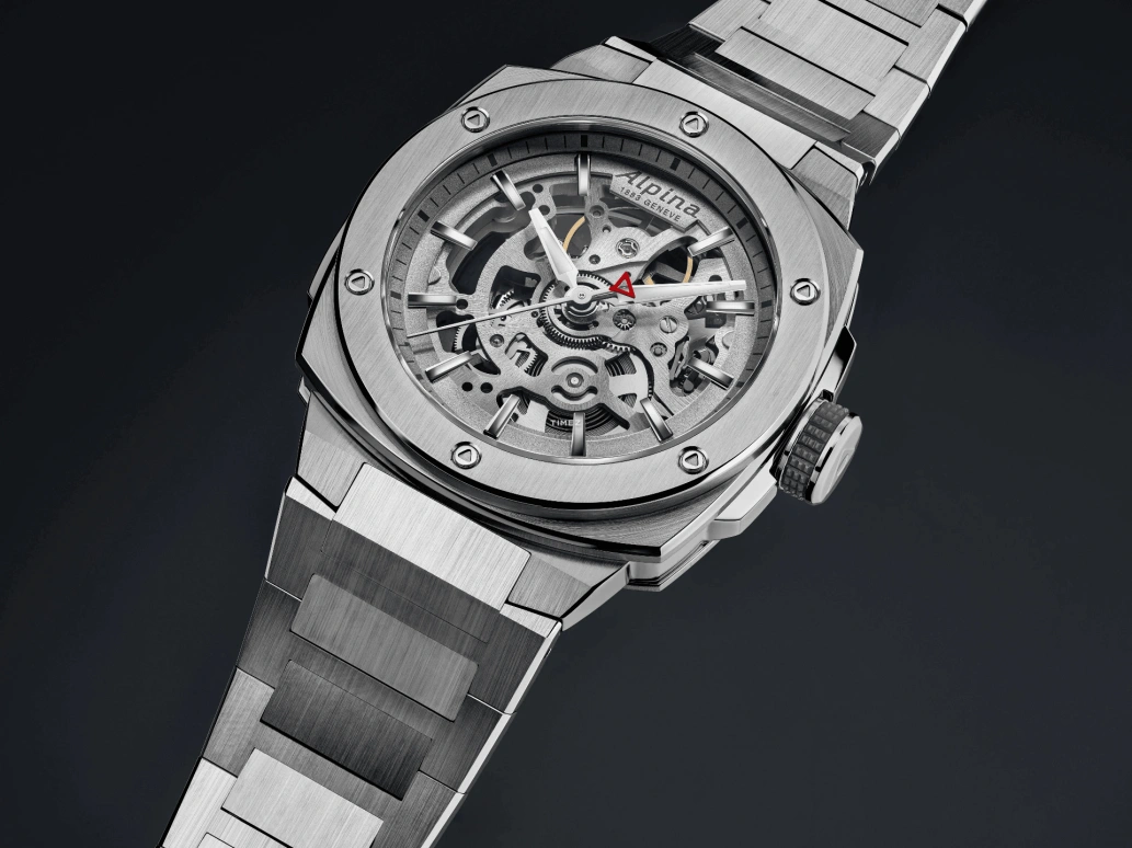 Alpina,ALPINER 39x40.40mm,39x40.40mm,Stainless Steel,Grey,Skeleton,Automatic,38hours,In-house Caliber,AL,AL-520GSKT3AE6B