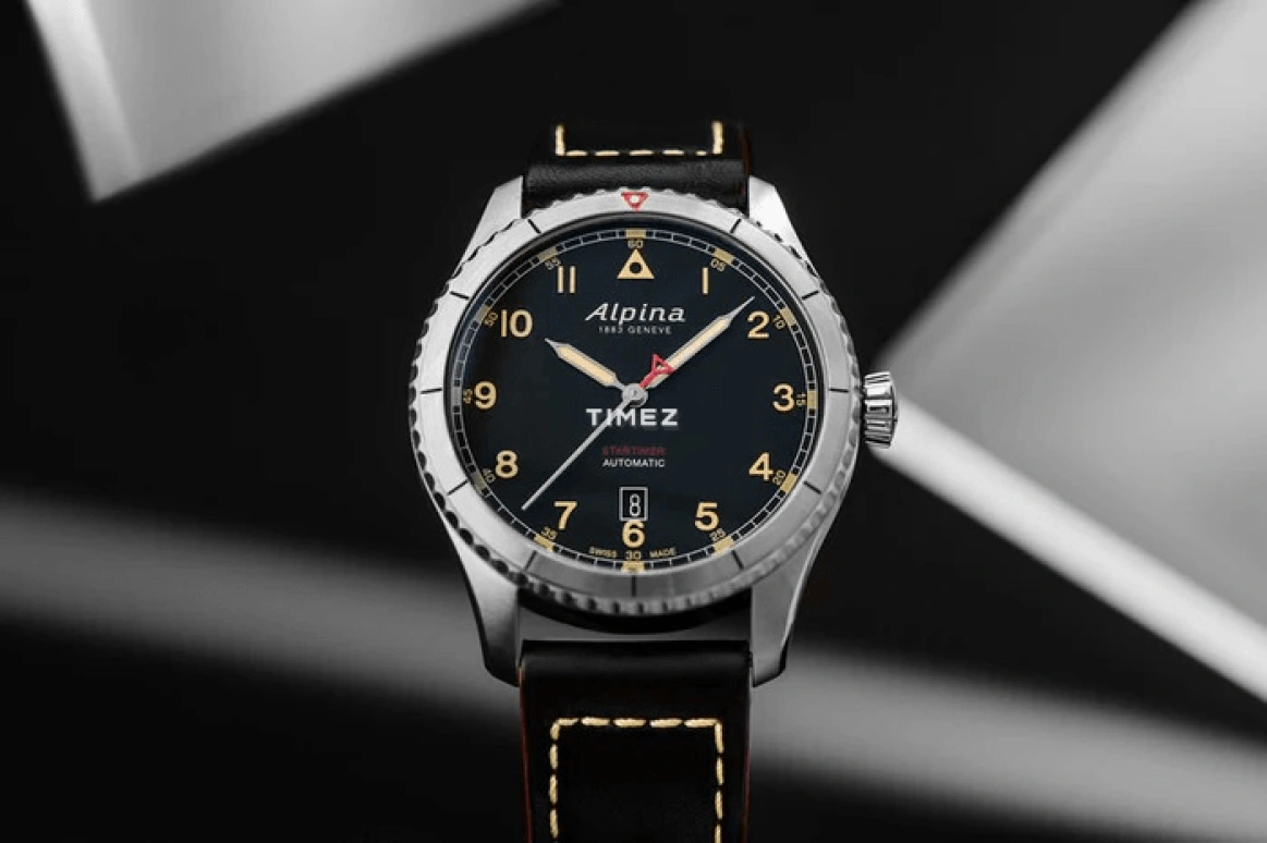 Alpina,STARTIMER 41mm,41mm,Stainless Steel,Black,Automatic,Day,Sapphire,Crystal Glass,AL,AL-525BBG4S26