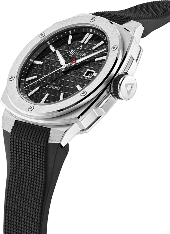 Alpina,ALPINER 41x42.50mm,41x42.50mm,Stainless Steel,Black,Automatic,Day,Sapphire,Crystal Glass,AL,AL-525B4AE6