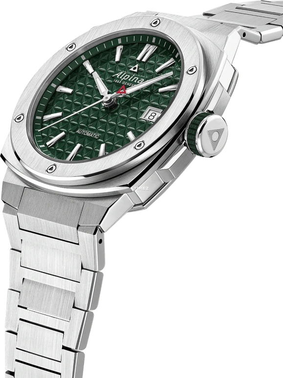 Alpina,ALPINER 39x40.40mm,39x40.40mm,Stainless Steel,Green,Automatic,Day,In-house Caliber,AL,AL-525GR3AE6B