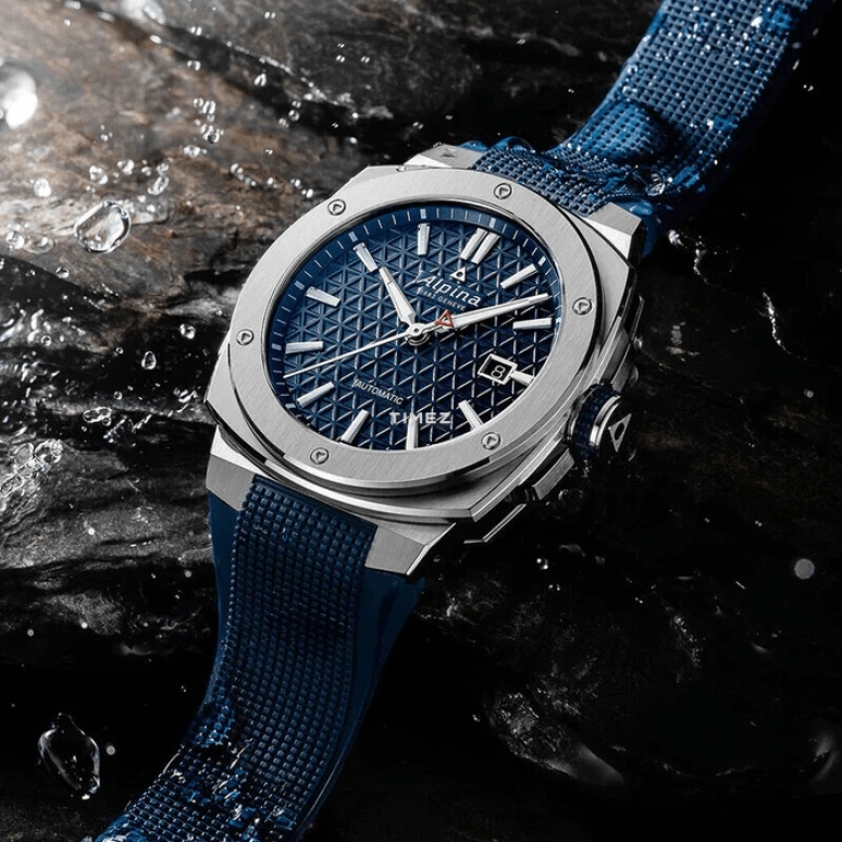 Alpina,ALPINER 41x42.50mm,41x42.50mm,Stainless Steel,Blue,Automatic,Day,Sapphire,Crystal Glass,AL,AL-525N4AE6