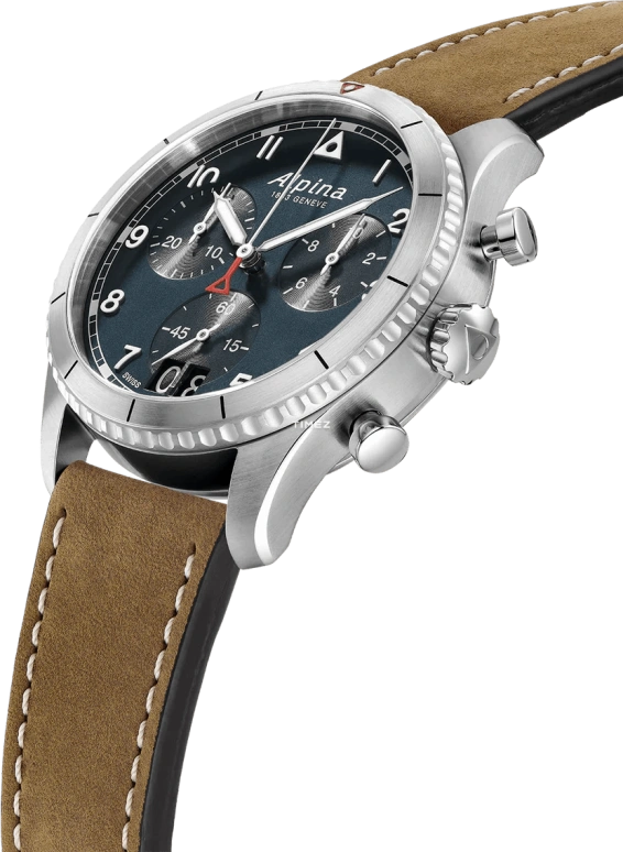 Alpina,STARTIMER 41mm,41mm,Stainless Steel,Blue,Automatic,Chronograph,Big Date,AL,AL-372NW4S26