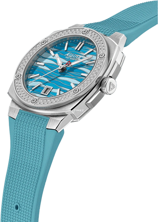 Alpina,ALPINER 34x35.20mm,34x35.20mm,Stainless Steel,Ice Blue,Quartz,Day,Sapphire,Crystal Glass,AL,AL-220LNWP2AED6