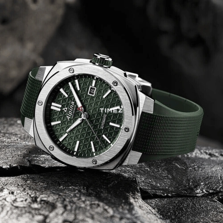 Alpina,ALPINER 41x42.50mm,41x42.50mm,Stainless Steel,Green,Automatic,Day,Sapphire,Crystal Glass,AL,AL-525GR4AE6