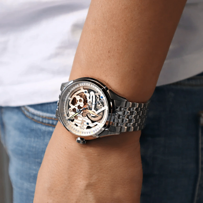 Arbutus,Muralist 44mm,44mm,Stainless Steel,Silver,Automatic,39hours,Sapphire,Crystal Glass,AR1801SWS