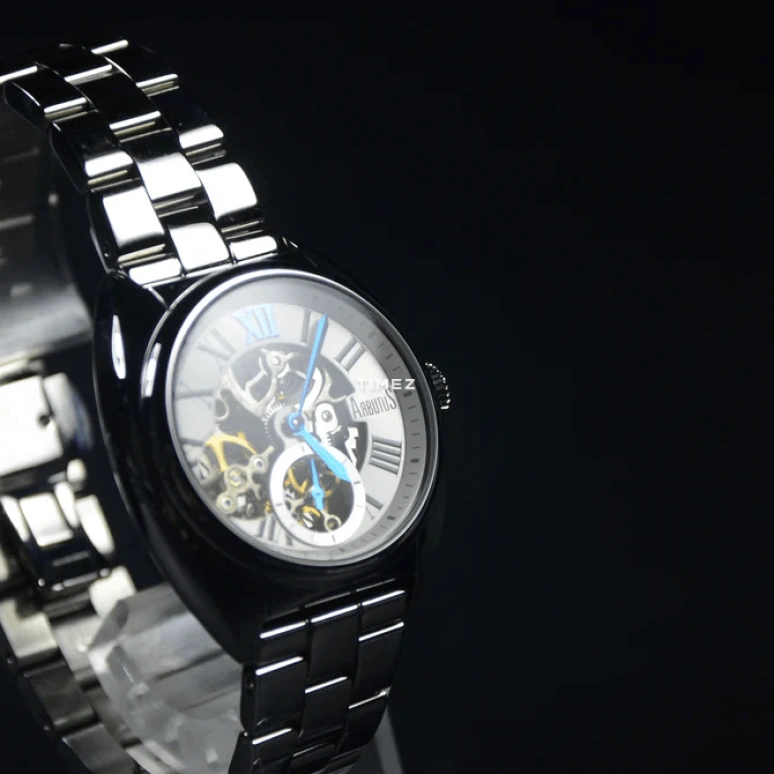 Arbutus,Urbanity 41.50x40mm,41.50x40mm,Stainless Steel,White,Automatic,36hours,Sapphire,Crystal Glass,AR1701SWS