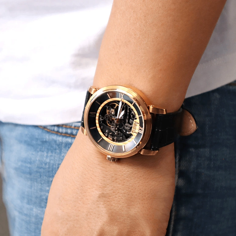 Arbutus,Skyway 44mm,44mm,Stainless Steel,Black,Automatic,38hours,Sapphire,Crystal Glass,AS1602RBB