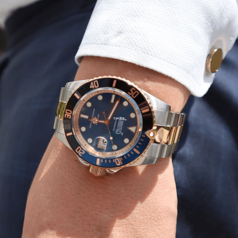 Arbutus,Deep Blue 47mm,47mm,Stainless Steel,Black,Automatic,Day,38hours,AR1907TRBS