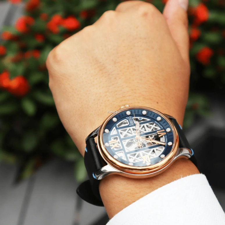 Arbutus,Tower 42mm,42mm,Stainless Steel,White,Automatic,39hours,Sapphire,Crystal Glass,AR2101SWU