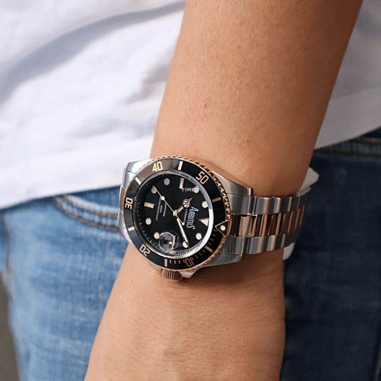 Arbutus,Deep Blue 47mm,47mm,Stainless Steel,Black,Automatic,Day,38hours,AR1907TRBS