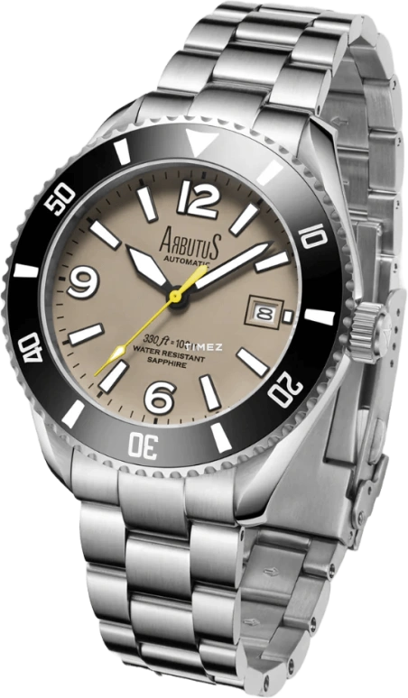 Arbutus,Seamount 42mm,42mm,Stainless Steel,Grey,Automatic,Day,42hours,AR2301SNS