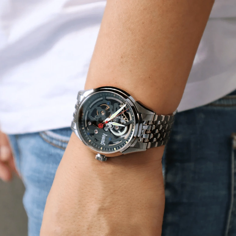 Arbutus,Muralist 44mm,44mm,Stainless Steel,Grey,Automatic,39hours,Sapphire,Crystal Glass,AR1801SBS