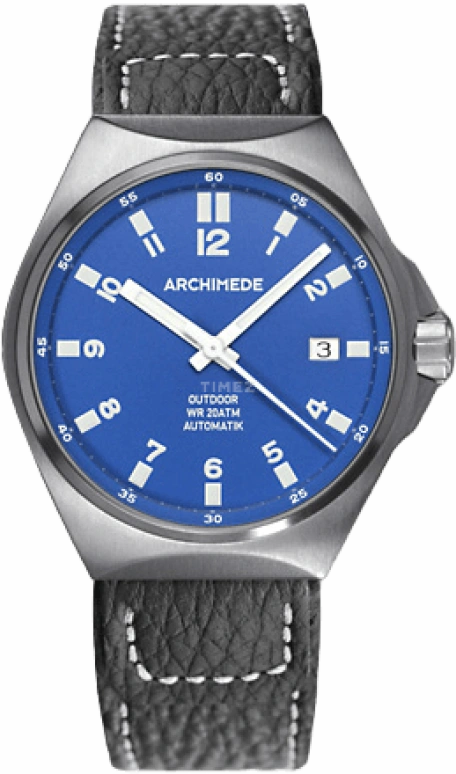 Archimede,Outdoor 39mm,39mm,Stainless Steel,Blue,Automatic,Date,38hours,UA8239,UA8239-A3.1-H