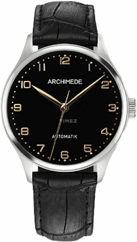 Archimede,Klassik 36mm,36mm,Stainless Steel,Black,Automatic,42hours,Sapphire,Crystal Glass,UA4929,UA4929-A3.41