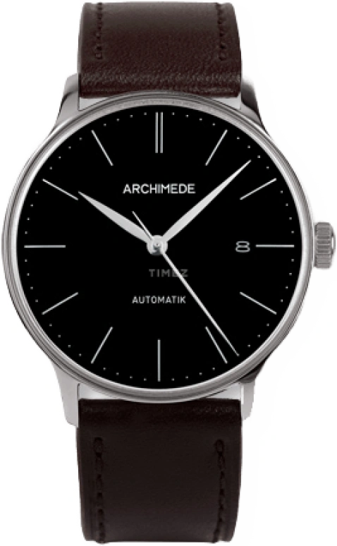 Archimede,1950'S 39mm,39mm,Stainless Steel,Black,Automatic,Day,42hours,UA8069,UA8069-A2.2