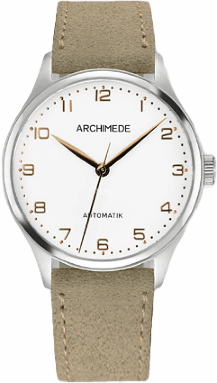 Archimede,Klassik 36mm,36mm,Stainless Steel,Silver,Automatic,42hours,Sapphire,Crystal Glass,UA4929,UA4929-A3.37