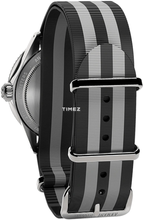 Armand Nicolet,VS1 38mm,38mm,Stainless Steel,Black,Automatic,Day,Dule Time,A506ANAA,A506ANAA-NS-BN19500AANG