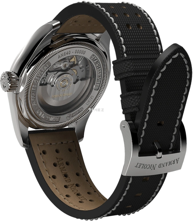 Armand Nicolet,MM2-43 43mm,43mm,Stainless Steel,Coffee,Automatic,Day,Crystal Glass,Sapphire,A640P,A640P-KN-P0640NC8