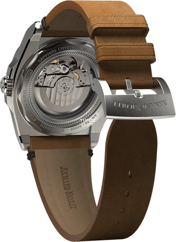 Armand Nicolet,J09 41mm,41mm,Stainless Steel,Blue,Automatic,Day,Sapphire,Crystal Glass,A660AAA,A660AAA-BU-PK4140CA
