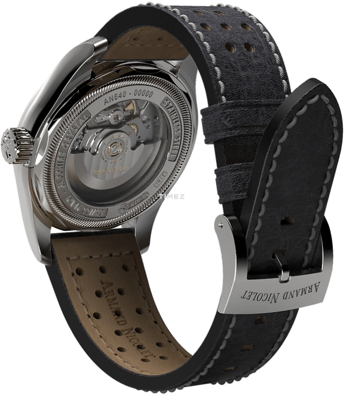 Armand Nicolet,MM2-43 43mm,43mm,Stainless Steel,Coffee,Automatic,Day,Sapphire,Crystal Glass,A640P,A640P-KN-BP22641NAC
