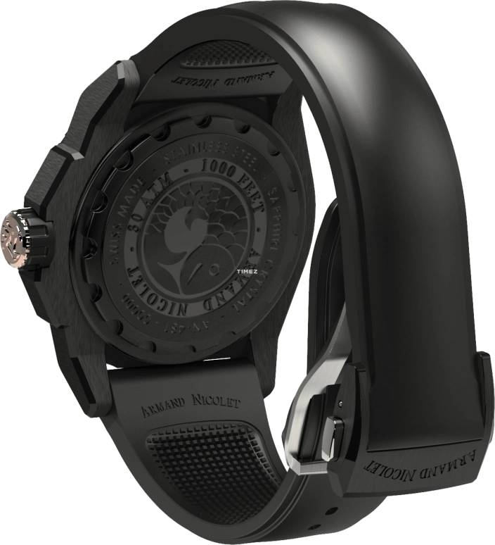 Armand Nicolet,JS9-41 41mm,41mm,Stainless Steel,Bioceramic,Copper,Automatic,Day,38hours,A481CQS,A481CQS-RM-GG2710N