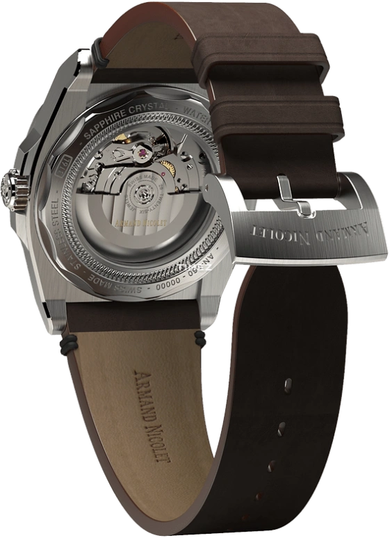 Armand Nicolet,J09 41mm,41mm,Stainless Steel,White,Automatic,Day,Sapphire,Crystal Glass,A660AAA,A660AAA-AG-PK4140TM