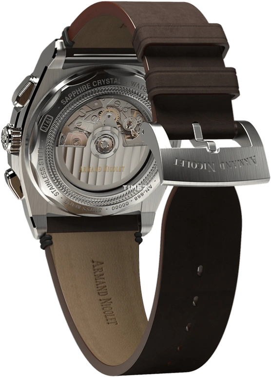 Armand Nicolet,J09 41mm,41mm,Stainless Steel,White,Automatic,Chronograph,Day,A668AAA,A668AAA-AG-PK4140TM