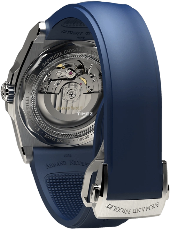 Armand Nicolet,J09 41mm,41mm,Stainless Steel,Blue,Automatic,Day,Sapphire,Crystal Glass,A660AAA,A660AAA-BU-GG4710U