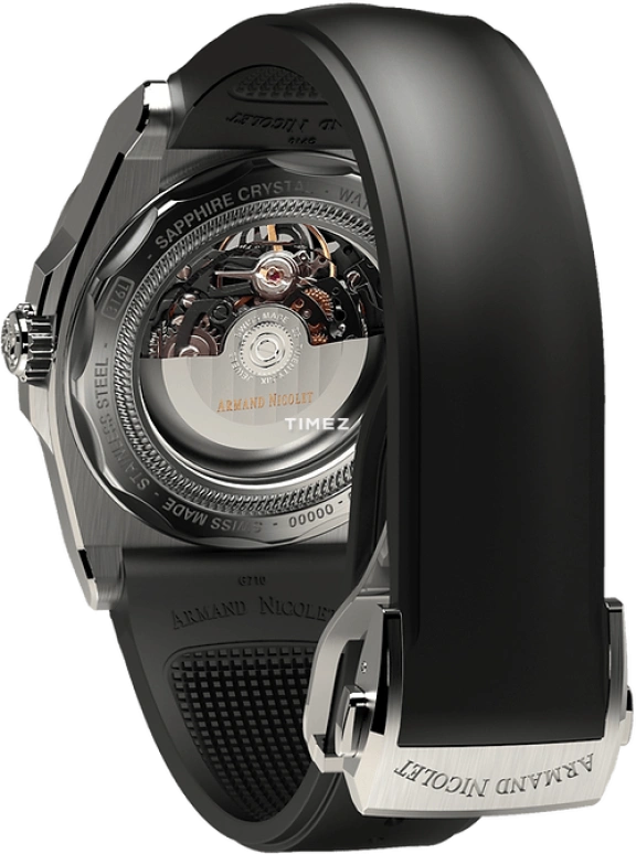 Armand Nicolet,J09 41mm,41mm,Stainless Steel,Grey,Skeleton,Automatic,Sapphire,Crystal Glass,Tonneau,A660SAA,A660SAA-GR-GG4710N