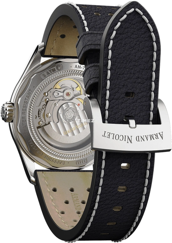 Armand Nicolet,MM2-41 41mm,41mm,Stainless Steel,Coffee,Automatic,Day,Sapphire,Crystal Glass,A740P,A740P-KN-BP22641NAC
