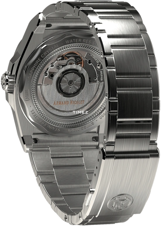 Armand Nicolet,J09 41mm,41mm,Stainless Steel,White,Automatic,Day,Dule Time,Day / Night Indication,A663AAA,A663AAA-AG-MA4670A