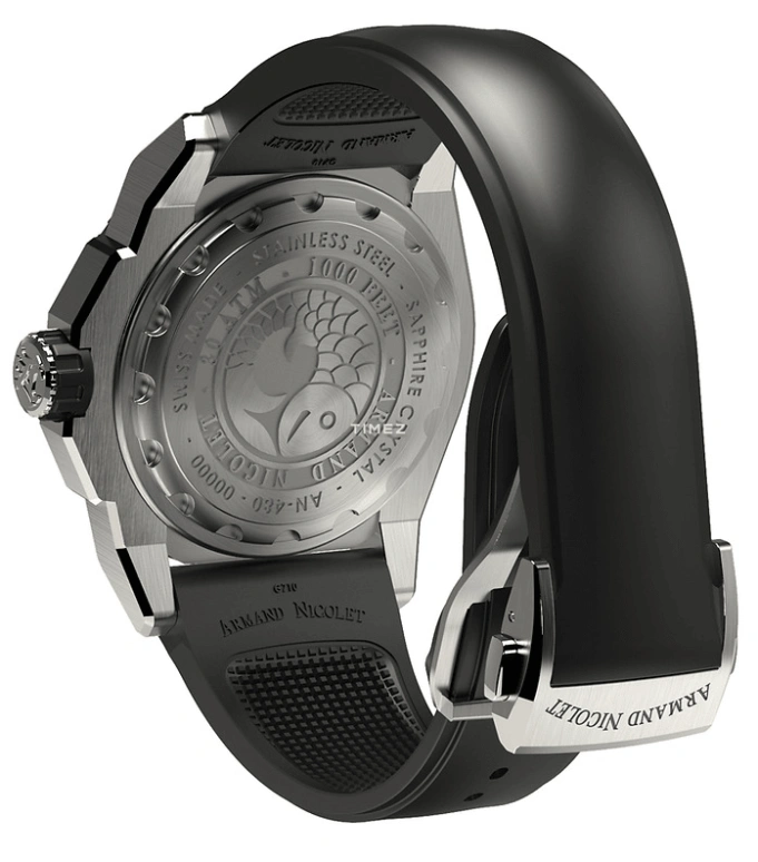 Armand Nicolet,JS9-44 44mm,44mm,Stainless Steel,Green,Automatic,Day,Sapphire,Crystal Glass,A480AGN,A480AGN-VR-GG4710N