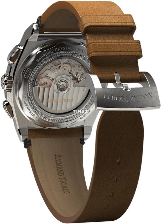 Armand Nicolet,J09 41mm,41mm,Stainless Steel,Blue,Automatic,Chronograph,Day,A668AAA,A668AAA-BU-PK4140CA