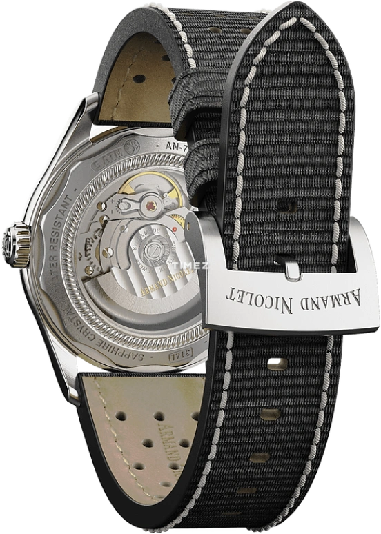 Armand Nicolet,MM2-41 41mm,41mm,Stainless Steel,Coffee,Automatic,Day,Sapphire,Crystal Glass,A740P,A740P-KN-P0640NC8