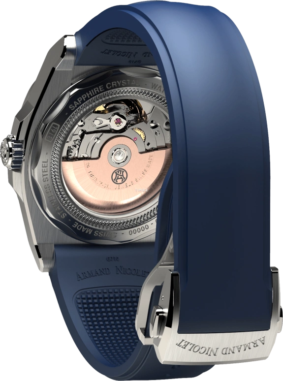 Armand Nicolet,J09 41mm,41mm,Stainless Steel,Blue,Automatic,38hours,In-house Caliber,A660RAA,A660RAA-BU-GG4710U