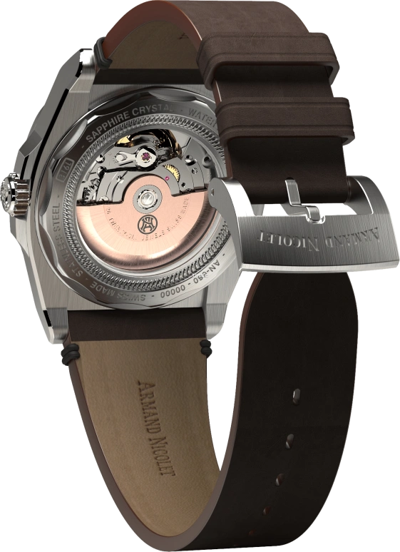 Armand Nicolet,J09 41mm,41mm,Stainless Steel,Rose Gold,Automatic,38hours,In-house Caliber,A660RAA,A660RAA-SP-PK4140TM