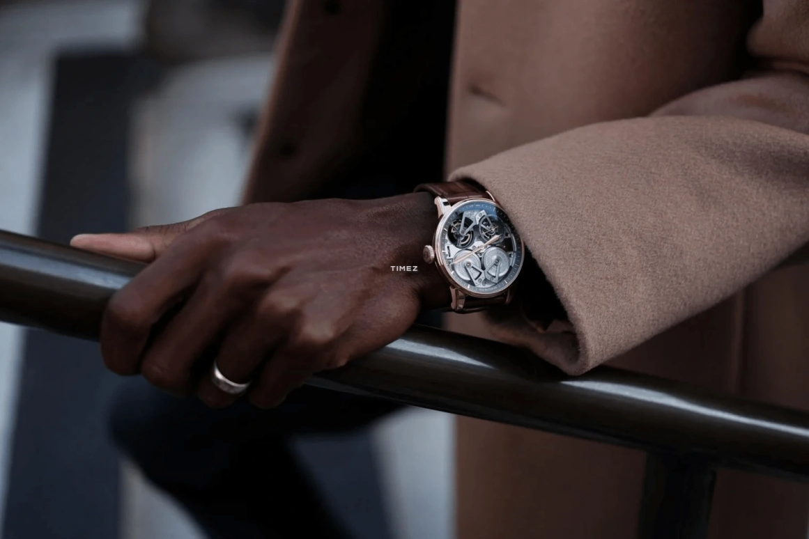 Arnold & Son,Other 46mm,46mm,Red Gold,Skeleton,Handwound,Tourbillon,Sapphire,1FCAR,1FCAR.B01A.C112R