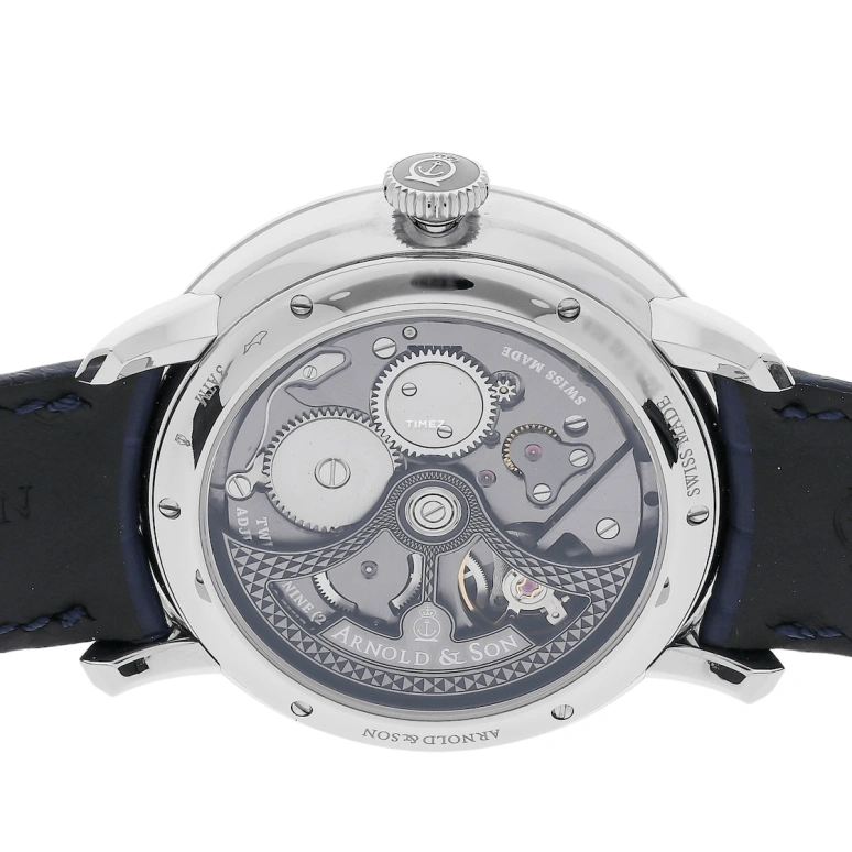 Arnold & Son,GLOBETROTTER 45mm,45mm,Stainless Steel,Blue,Automatic,World Time,Sapphire,Crystal Glass,1WTAS,1WTAS.U01C.C153S