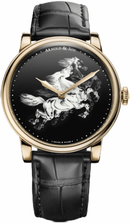 Arnold & Son,Royal 40mm,40mm,Rose Gold,Black,Handwound,90hours,In-house Caliber,1LCAP,1LCAP.B04A.C111A