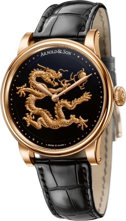 Arnold & Son,Royal 40mm,40mm,Rose Gold,Black,Handwound,90hours,In-house Caliber,1LCAP,1LCAP.B02A.C111A