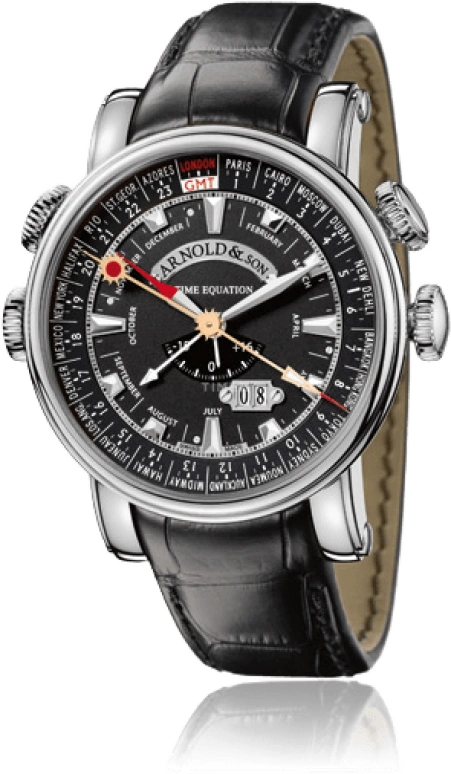 Arnold & Son,Royal 47mm,47mm,Stainless Steel,Black,Handwound,Month,World Time,Big Date,Equation of Time,42hours,In-house Caliber,1H6AS,1H6AS.B05A.C79F