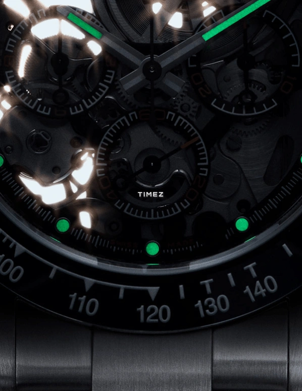 Artisans De Genève,Other 40mm,40mm,Stainless Steel,Silver,Skeleton,Automatic,Chronograph,72hours,Blausee