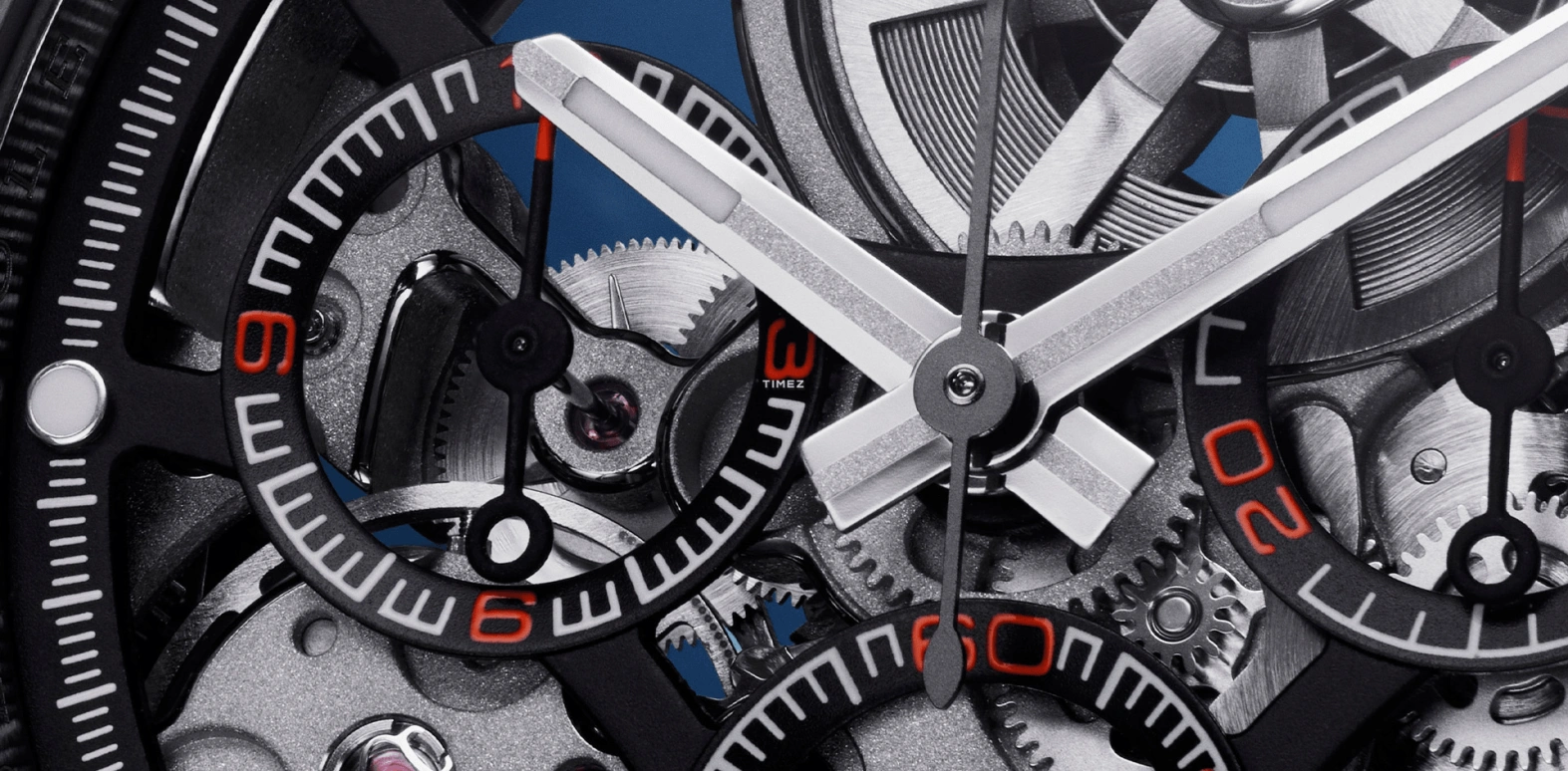 Artisans De Genève,Other 40mm,40mm,Stainless Steel,Silver,Skeleton,Automatic,Chronograph,72hours,Blausee
