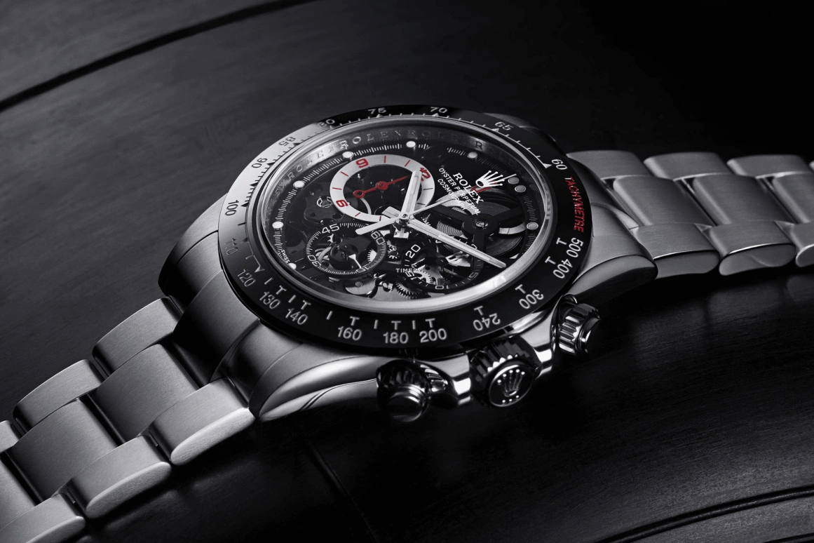 Artisans De Genève,Other 40mm,40mm,Stainless Steel,Black,Automatic,Chronograph,72hours,Rubinho pour Rubens Barrichello