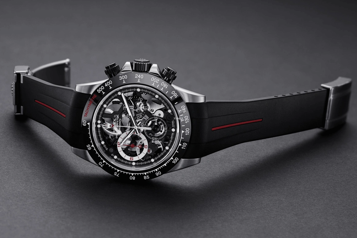 Artisans De Genève,Other 40mm,40mm,Stainless Steel,Black,Automatic,Chronograph,72hours,Rubinho pour Rubens Barrichello