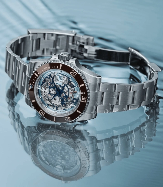 Artisans De Genève,Other ,Stainless Steel,Silver,Automatic,Day,48hours,Brown Ice