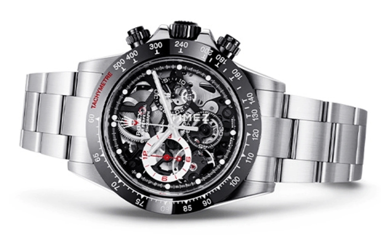 Artisans De Genève,Other 40mm,40mm,Stainless Steel,Black,Automatic,Chronograph,72hours,Rubinho pour Rubens Barrichello